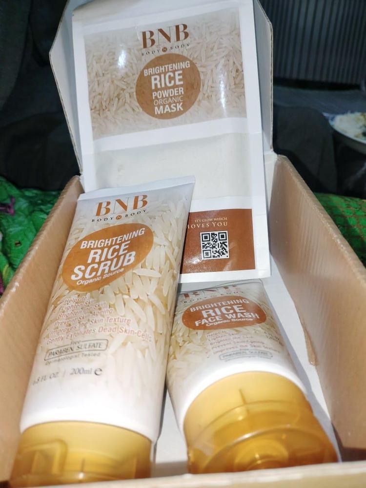 BNB  RiCE 3 in 1 facial kit