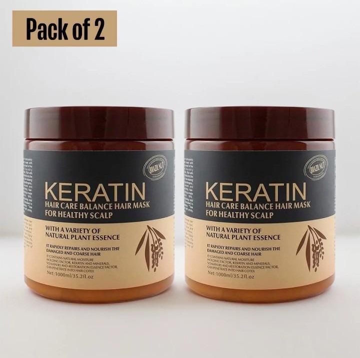 Keratin Hair Mask-500ml. Pack of 2