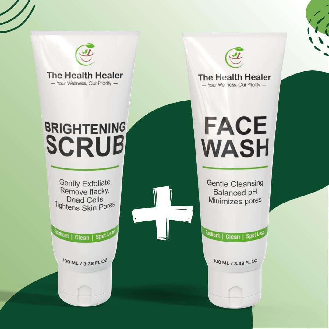 2 in 1 Brightening Face wash & Scrub Deal- Pack of 2