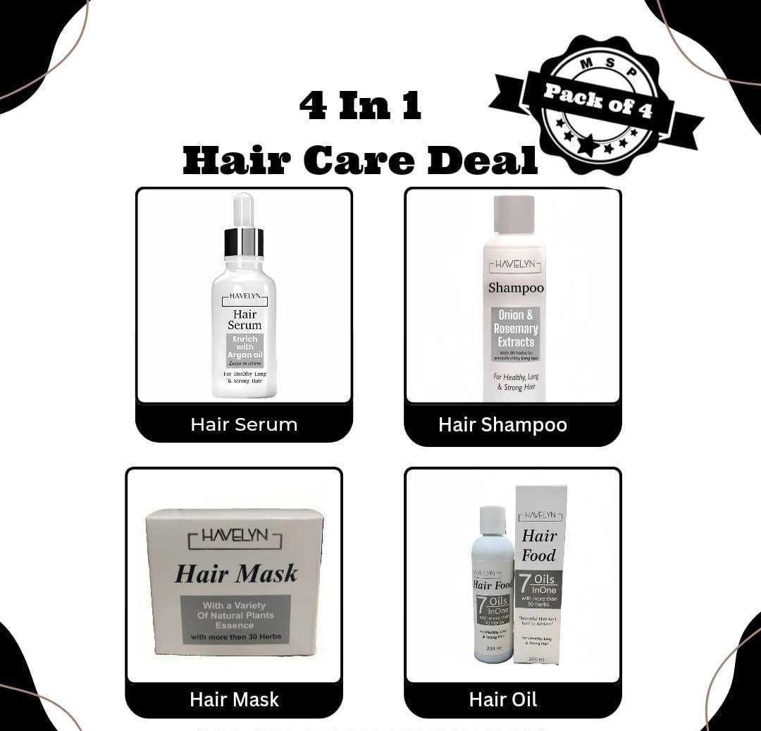 Ultimate 4 in 1 Hair Care bundle : Serum,Shampoo,Mask and Oil